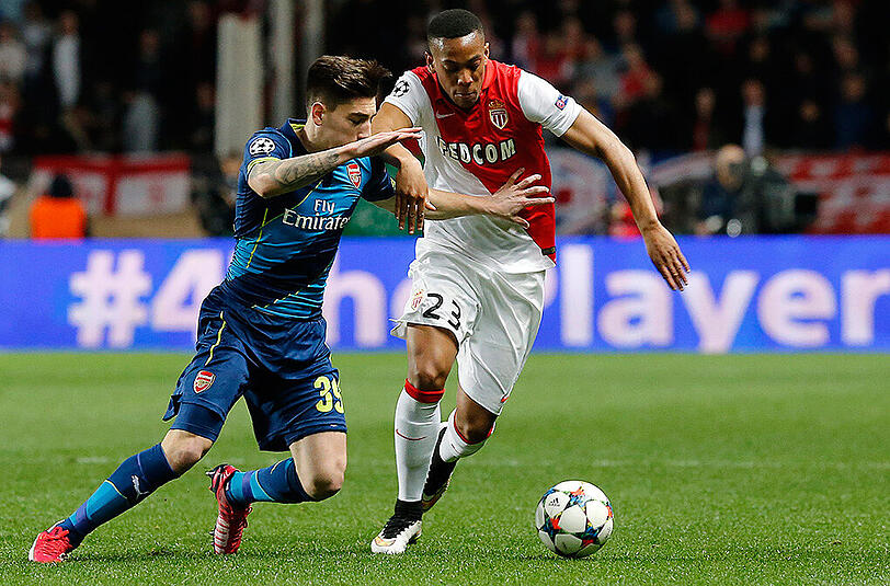 Frankreichs Ausnahmetalent Anthony Martial (r.) wechselte für 50 Millionen Euro vom AS Monaco zu Manchester United.