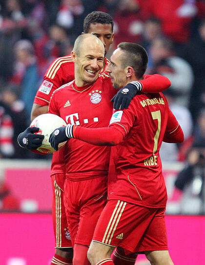 Robben für Ribery: Mit einem Tor und zwei Assists spielte sich der Niederländer beim 6:1 gegen Werder Bremen schon einmal warm.