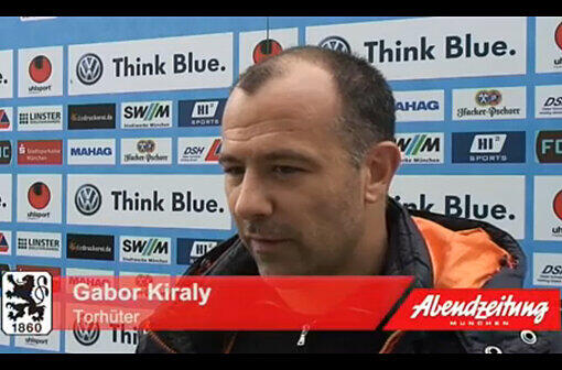 Der 37-jährige Garbor Kiraly vom TSV 1860 wurde vom Onlineportal "torwart.de" zum besten Keeper der 2. Bundesliga gewählt.