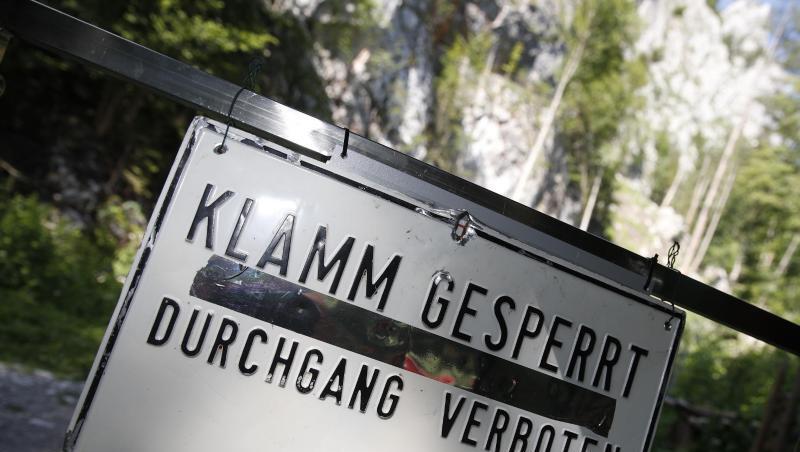 Die gesperrte Bärenschützklamm in der Steiermark. Die gesperrte Bärenschützklamm in der Steiermark.