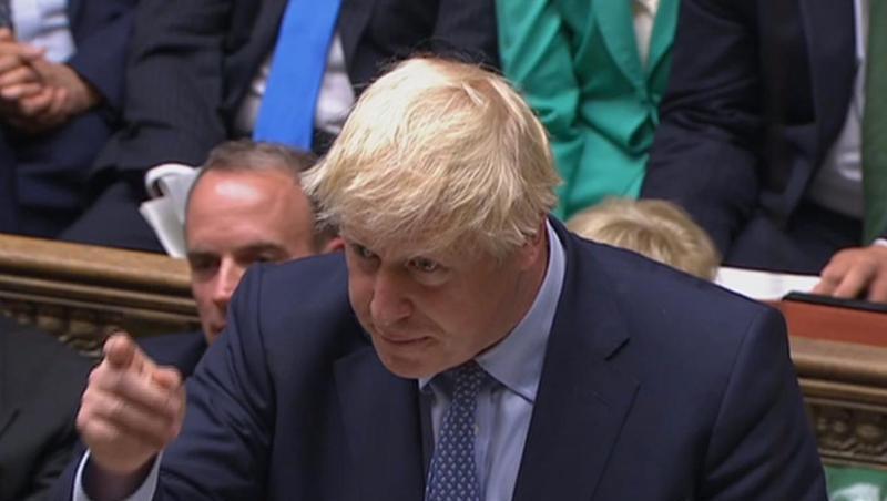 Boris Johnson bei seinem ersten Auftritt im Unterhaus nach der Aufhebung der Zwangspause. Boris Johnson bei seinem ersten Auftritt im Unterhaus nach der Aufhebung der Zwangspause.