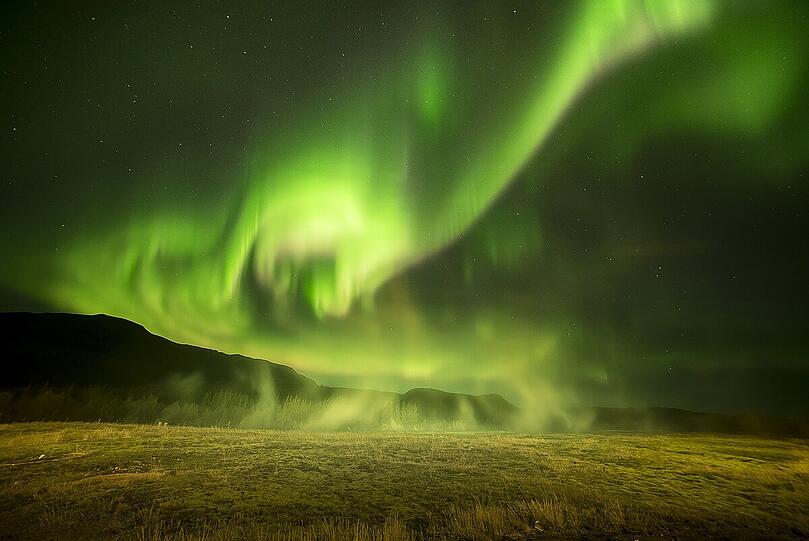 Diese Aufnahme der Nordlichter in Island stammt von Phil Halper aus Großbritannien.