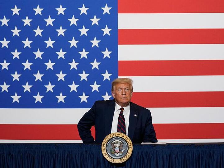 US-Präsident Donald Trump liegt in Wählerumfragen derzeit deutlich hinter Joe Biden.