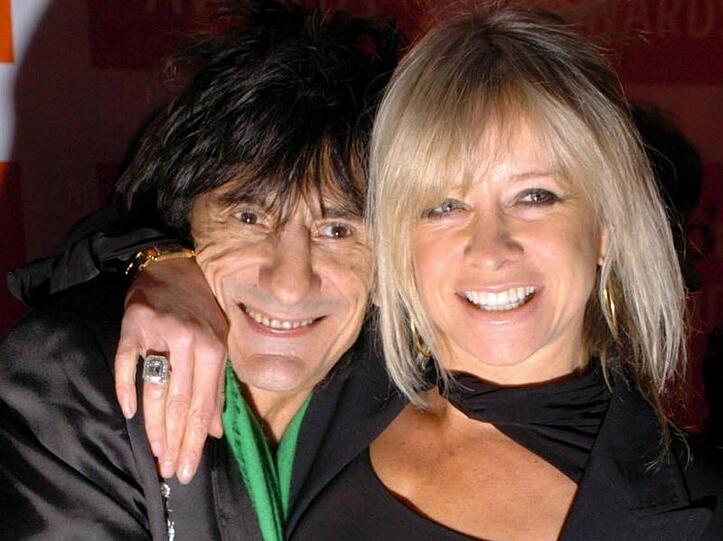 Ron Wood und seine nun Ex-Frau Jo