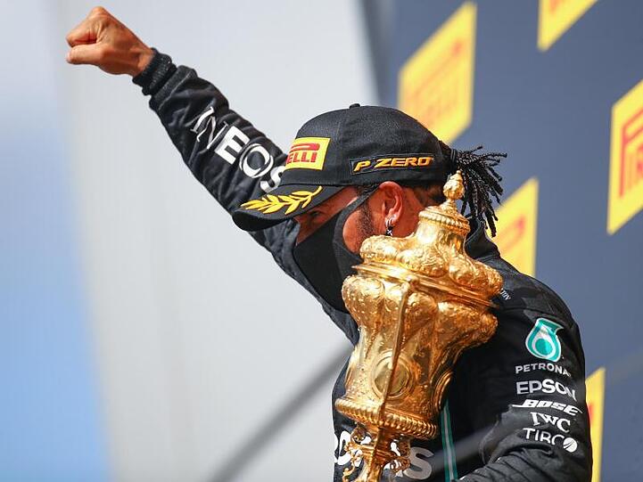 Lewis Hamilton gewann im Mercedes auch in Silverstone.