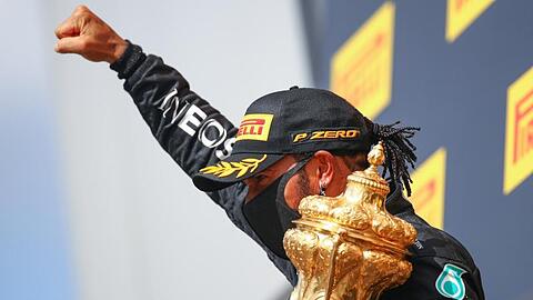 Lewis Hamilton gewann im Mercedes auch in Silverstone.