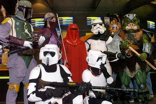 Auf Star-Wars-Partys steppt der Stormtrooper.