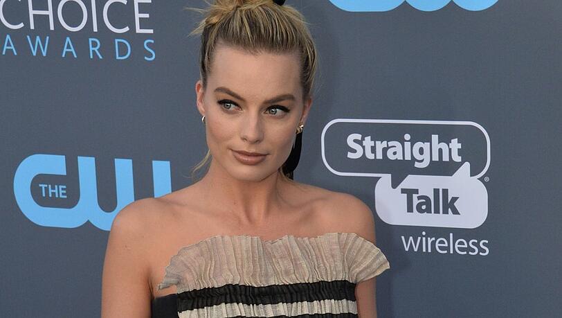 Flop: Margot Robbie war das Streifenhörnchen des Abends Flop: Margot Robbie war das Streifenhörnchen des Abends