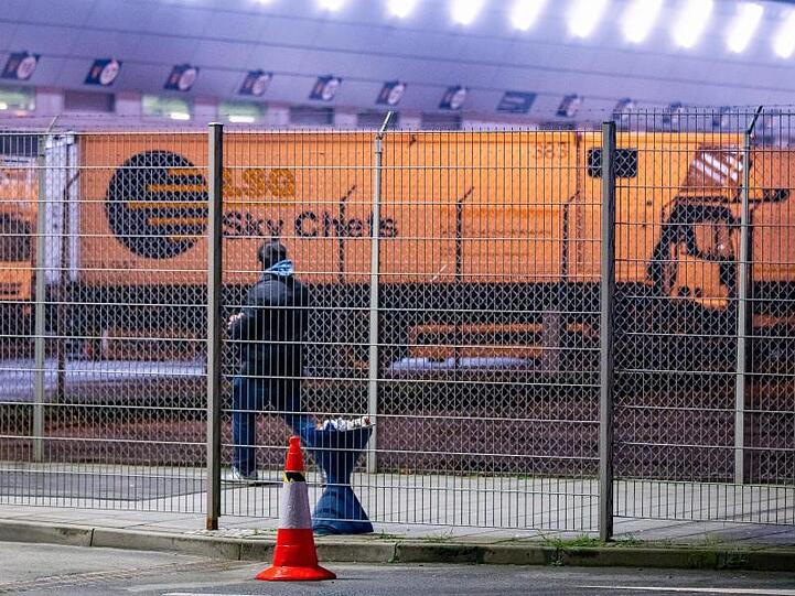 Betriebsgelände der Lufthansa-Tochter LSG Sky Chefs in Frankfurt.