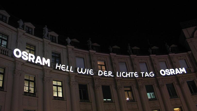 Die Osram-Reklame leuchtete jahrzehntelang am Stachus.