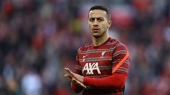 Liverpool-Star Thiago vor dem Spiel gegen Chelsea.