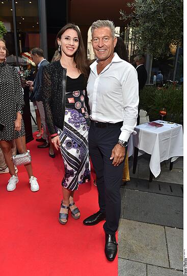 Thomas Jirgens und Ballerina Maria Baranova beim
20 Jahre Brenner Sommerfest in München am 20.07.2023.