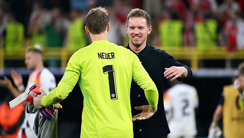 Bundestrainer Julian Nagelsmann und Ex-Kapitän Manuel Neuer.