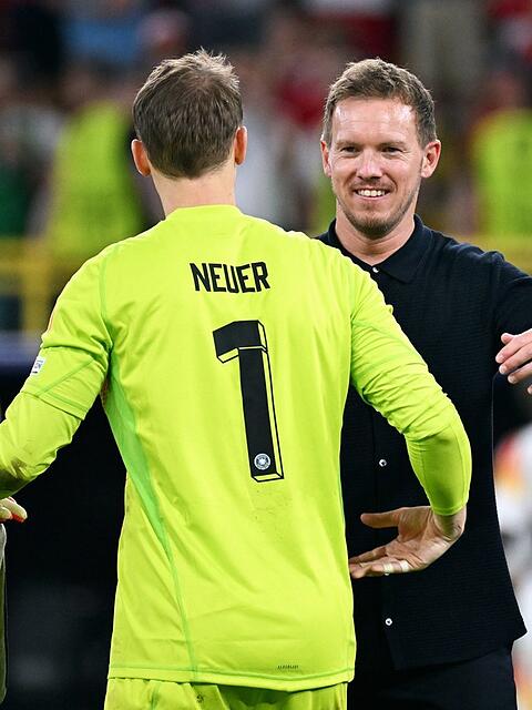 Bundestrainer Julian Nagelsmann und Ex-Kapitän Manuel Neuer.