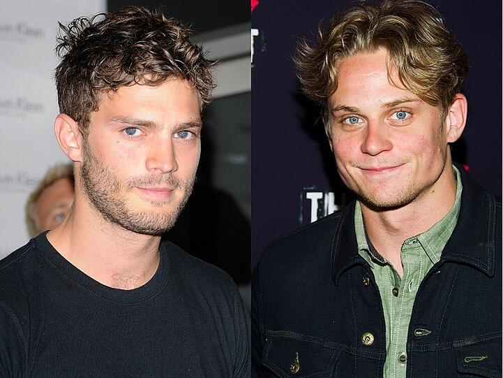 Jamie Dornan (v.l) und Billy Magnussen: Macht einer von ihnen das Rennen?