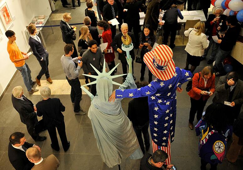 US-Wahlparty im Amerika Haus in München - die Bilder.