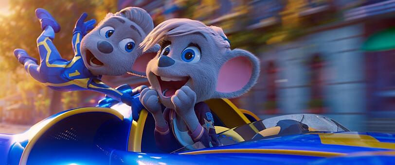 Ed und Edda in einer Szene des Films „Grand Prix of Europe“.
