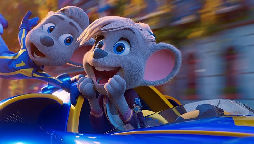 Ed und Edda in einer Szene des Films „Grand Prix of Europe“. Ed und Edda in einer Szene des Films „Grand Prix of Europe“.