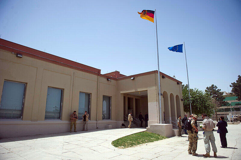 Das deutsche Generalkonsulat in Masar-i-Scharif aufgenommen im Juni 2013.