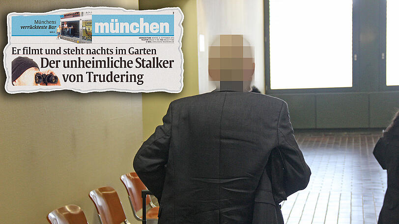 Nach dem Urteil: Hans R. bespricht sich im Gerichtsflur mit seinem Anwalt (verdeckt). Links: So berichtete die AZ am 9.September 2013.