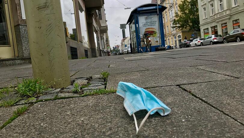 Masken sind derzeit Pflicht in der Innenstadt.