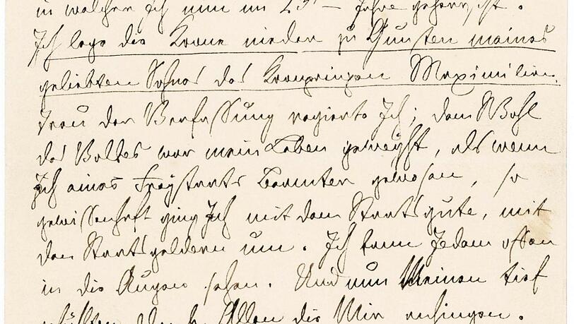 Ein entscheidendes Dokument aus seiner Feder: Sein Abdankungsschreiben aus dem Jahr 1848. Ein entscheidendes Dokument aus seiner Feder: Sein Abdankungsschreiben aus dem Jahr 1848.