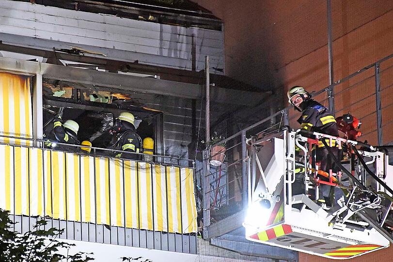 Bilder vom Feuerwehreinsatz in Ramersdorf.
