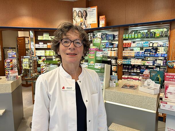 Marion Hill leitet die Heimeran-Apotheke im Westend. Marion Hill leitet die Heimeran-Apotheke im Westend.