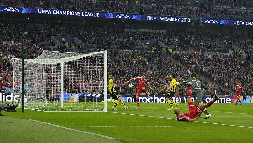 Das letzte deutsche Duell in der Champions League: Der FC Bayern gewinnt das Finale 2013 in Wembley gegen Borussia Dortmun.