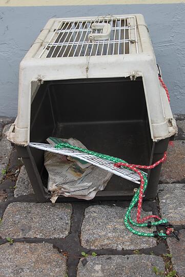 In Transportboxen wie diese hatte die Gräfelfingerin bis zu drei Hunde gesperrt.