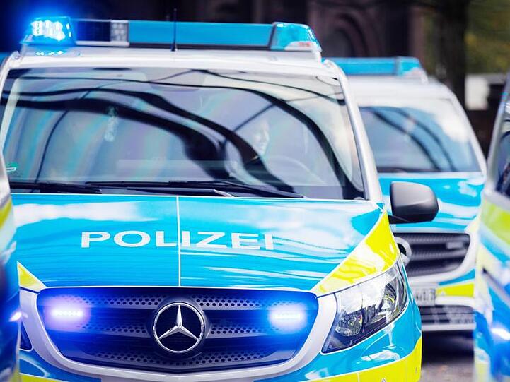 Mehrere Streifenwagen der Polizei stehen aufgereiht nebeneinander. Foto: Rolf Vennenbernd/dpa/Symbolbild