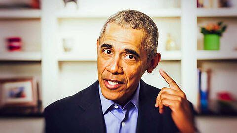 Barack Obama während einer Videokonferenz im Mai 2020.
