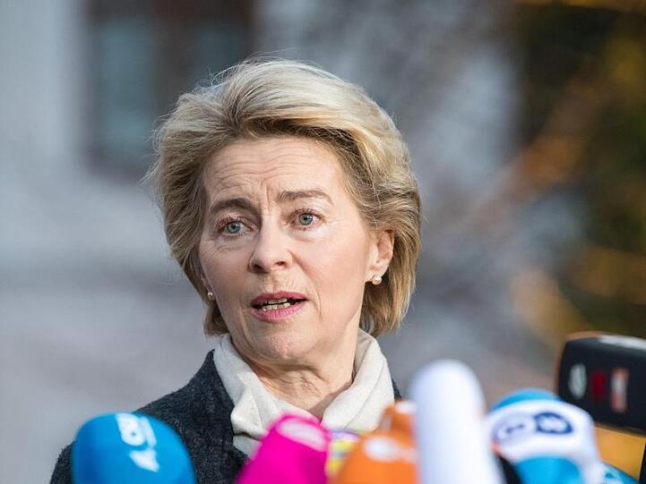 Ursula von der Leyen (CDU), Präsidentin der Europäischen Kommission. Foto: Matthias Balk/dpa