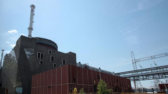 Ein Stromerzeugungsblock im Kernkraftwerk Saporischschja im Süden der Ukraine.
