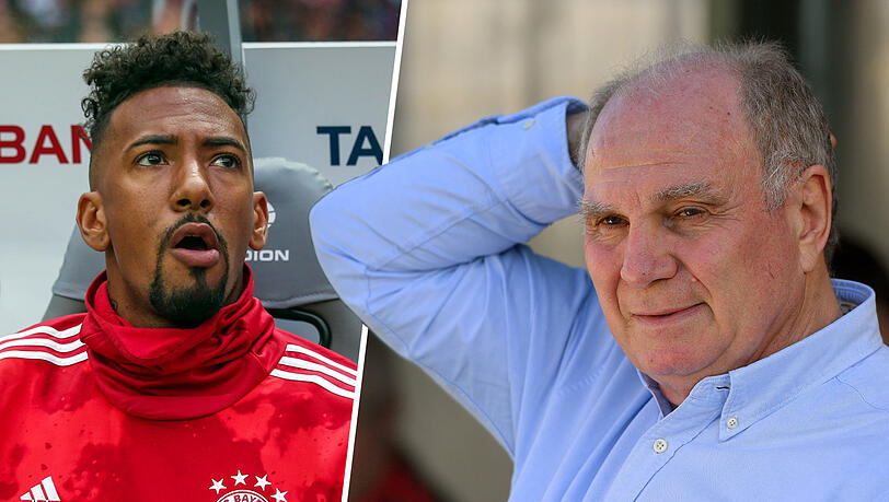 Meinungsverschiedenheit: Jérôme Boateng (li.) und Uli Hoeneß beim FC Bayern. Meinungsverschiedenheit: Jérôme Boateng (li.) und Uli Hoeneß beim FC Bayern.
