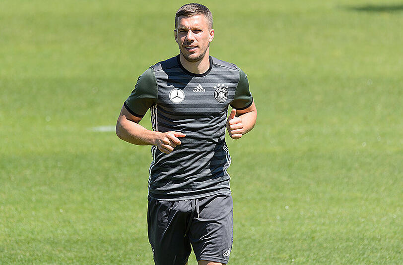 Immer bester Laune: Lukas Podolski.