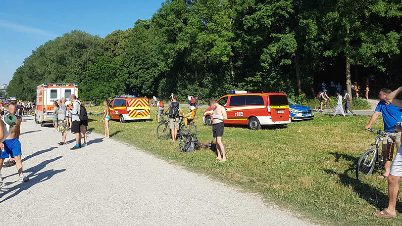 Die Bilder vom Rettungseinsatz an der Isar.