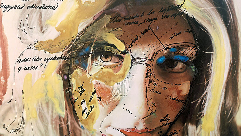 Wie vor der Schönheits-OP: Von Lynn Hershman Leeson stammt "Roberta's Construction Chart #2" (1975).