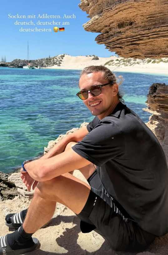 Sophia Thomalla macht sich über Freund Alexander Zverev lustig.