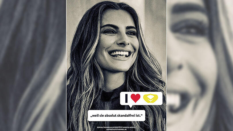 Sophia Thomalla wählt Angela Merkel