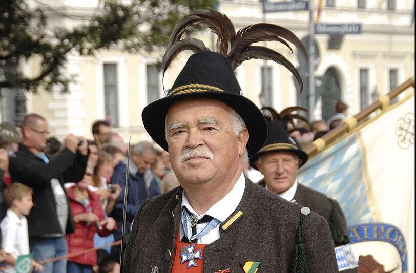 Als Gebirgsjäger: Peter Gauweiler.