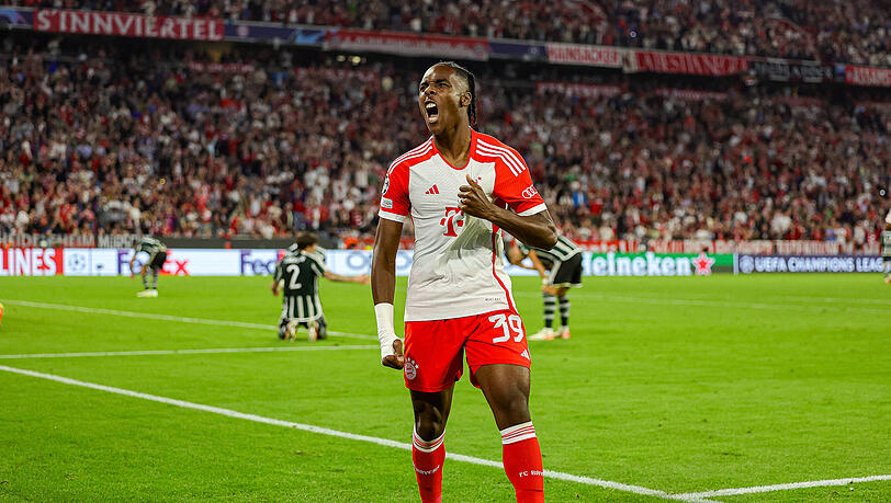 Mathys Tel traf nur wenige Minuten nach seiner Einwechslung zum zwischenzeitlichen 4:2.