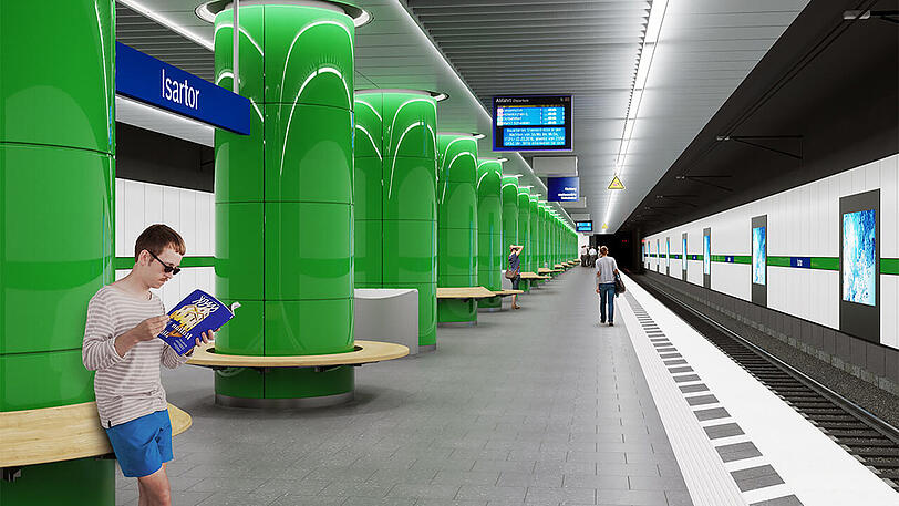 Bleibt grün: der S-Bahnhof Isartor.