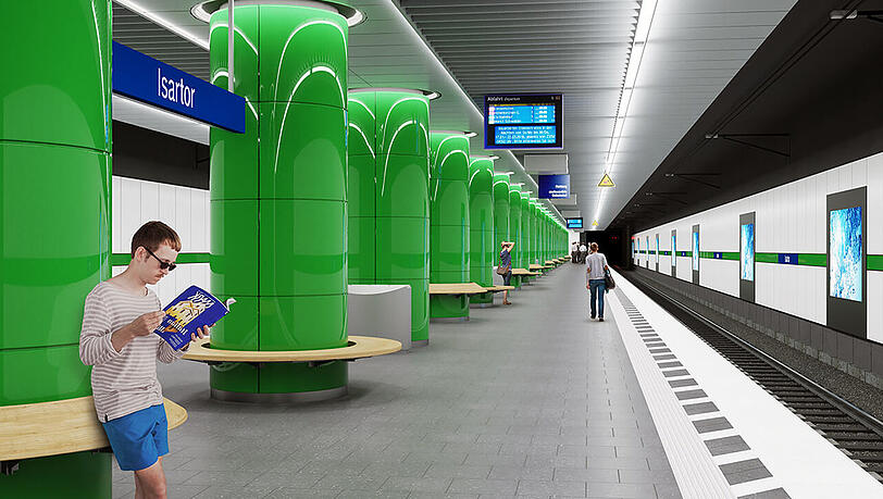 Bleibt grün: der S-Bahnhof Isartor. Bleibt grün: der S-Bahnhof Isartor.