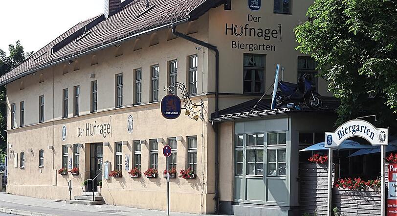 Freilich gibt's im Viertel auch einen Biergarten.