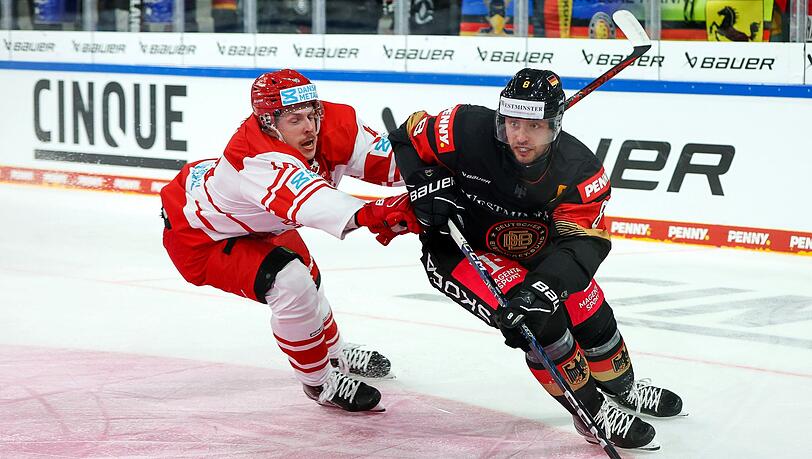 Nationalstürmer Tobias Rieder (r) fehlt verletzt beim Deutschland Cup in Landshut. (Archivbild) Nationalstürmer Tobias Rieder (r) fehlt verletzt beim Deutschland Cup in Landshut. (Archivbild)