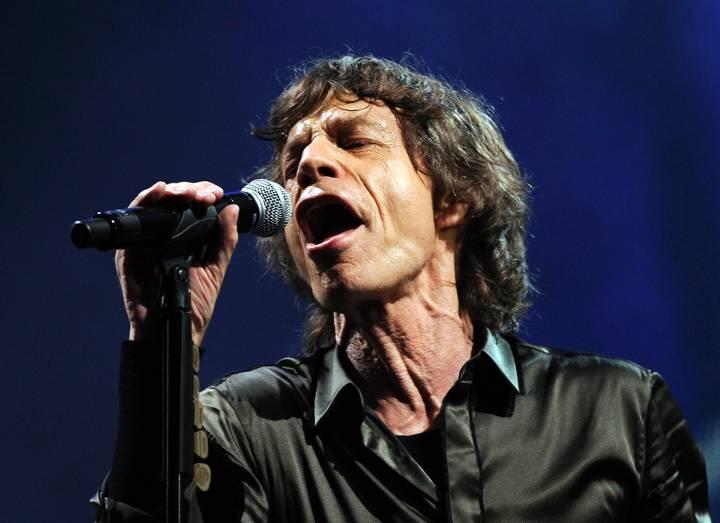 Mick Jagger, Sänger der Rolling Stones, hat auch vorbeigeschaut.