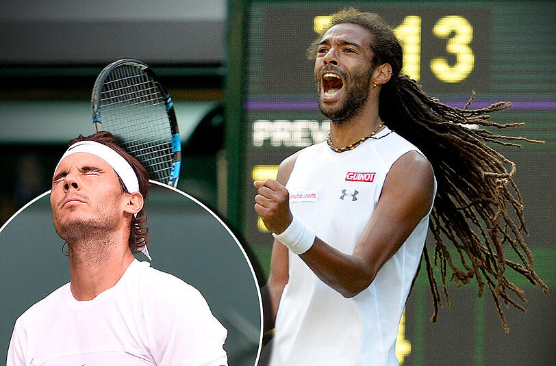 Dustin Brown steht nach seinem Sieg über Rafael Nadal als einziger Deutscher Herr in der dritten Runde von Wimbledon.