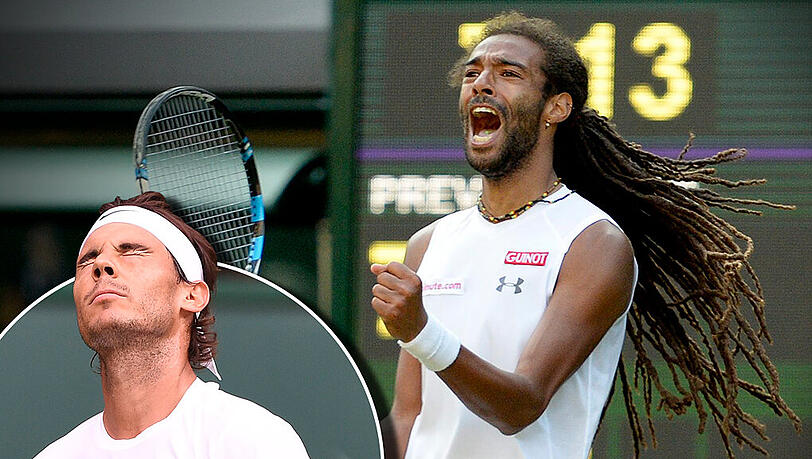 Dustin Brown steht nach seinem Sieg über Rafael Nadal als einziger Deutscher Herr in der dritten Runde von Wimbledon. Dustin Brown steht nach seinem Sieg über Rafael Nadal als einziger Deutscher Herr in der dritten Runde von Wimbledon.