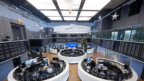 Festtagsstimmung an der Frankfurter B&ouml;rse: Der Dax knackt die n&auml;chste Tausendermarke (Archivbild)